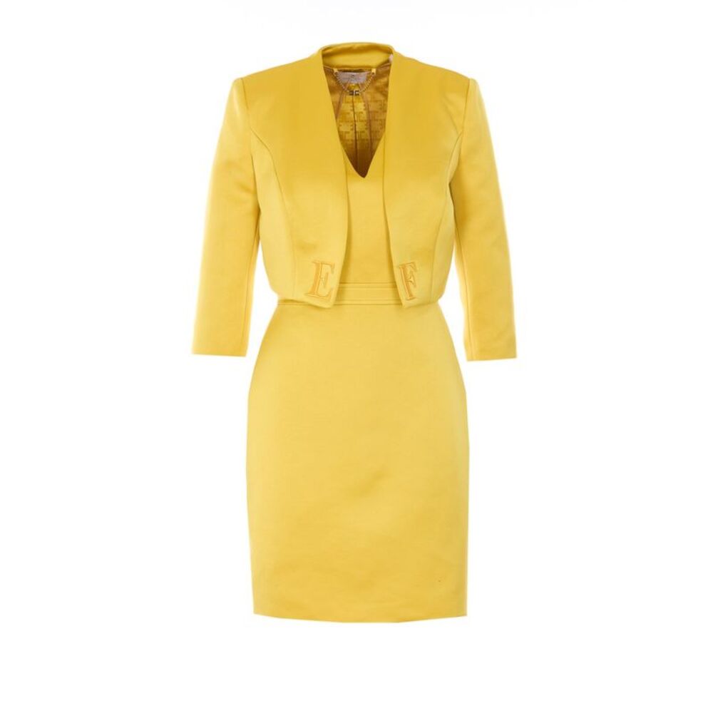Elisabetta Franchi Women Duchesse And Tulle Dress With Jacket